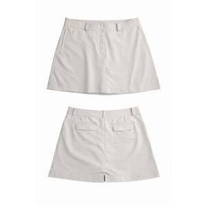 Nike Golf Dri-FIT Skirt Beige Size 14 Built-In Shorts Tour Performance